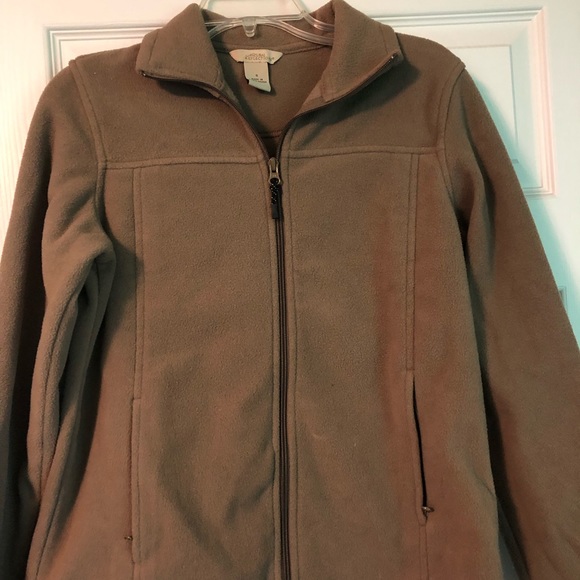 Brown fleece zip up jacket - Picture 2 of 4